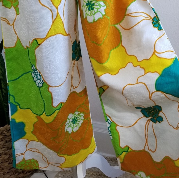 πHP VTG 60s Polynesian Bazaar Flower Power Jumpsuit - Picture 5 of 8